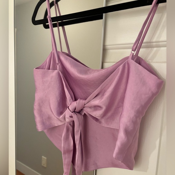 Lilac Sunday Best Silk Tie Top - Picture 3 of 7